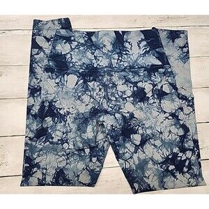 Lululemon Wunder Under High Rise Legging Blue Tie Dye Women's 2